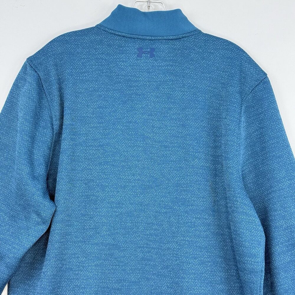 Under Armour Coldgear Quarter Zip Jumper Sweater College Steet Wear Men's Size L - Picture 4 of 14